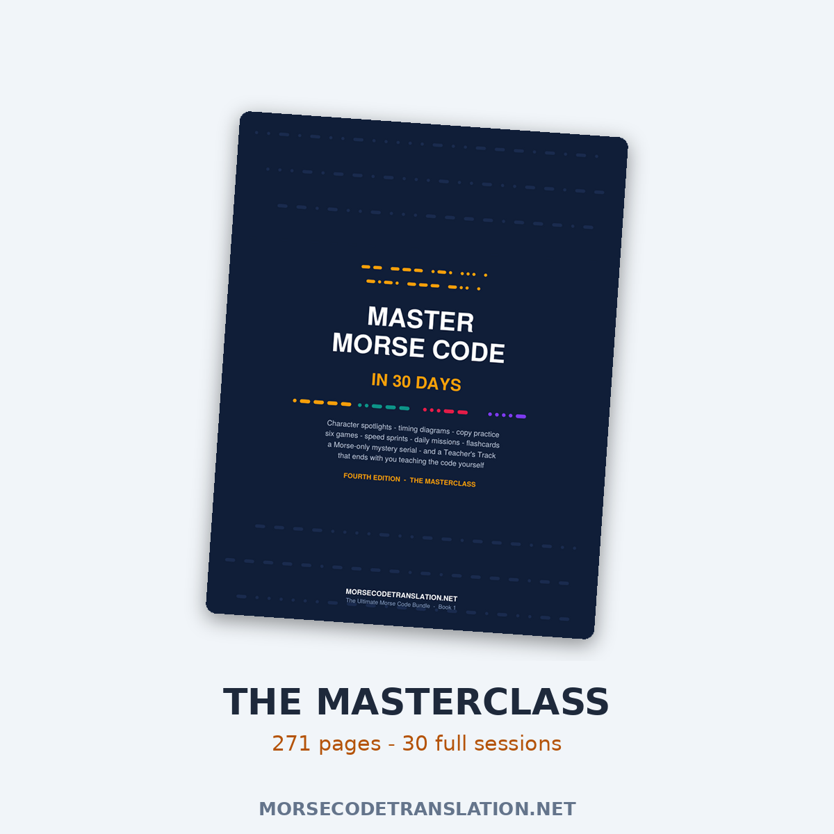 The Masterclass — Master Morse Code in 30 Days, 271 pages